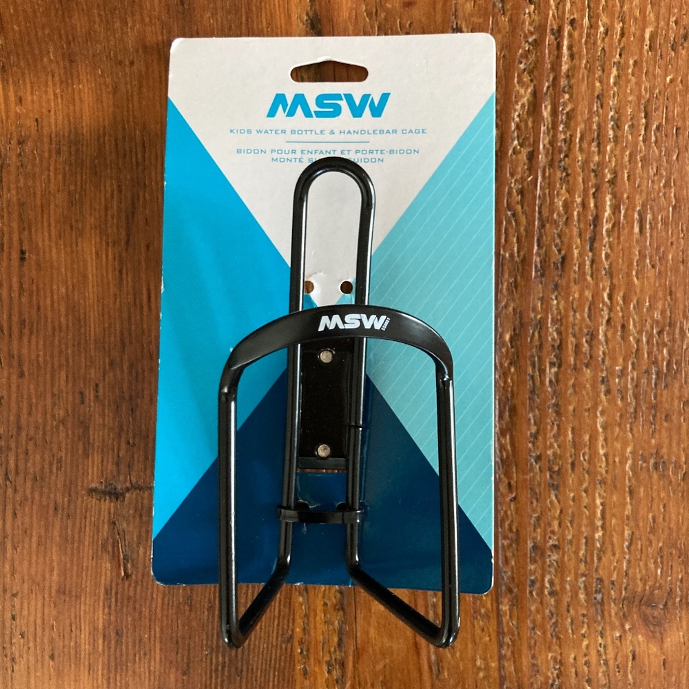 Kid's Water Bottle Cage For Bike, Metal Holder